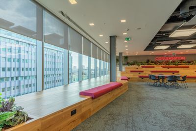 Rolgordijnsystemen, SG 4910, Versascreen 1-10%, Virgin Money, Glasgow, Scotland, United Kingdom