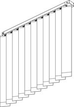 Verticale lamelgordijnsystemen SG 2960