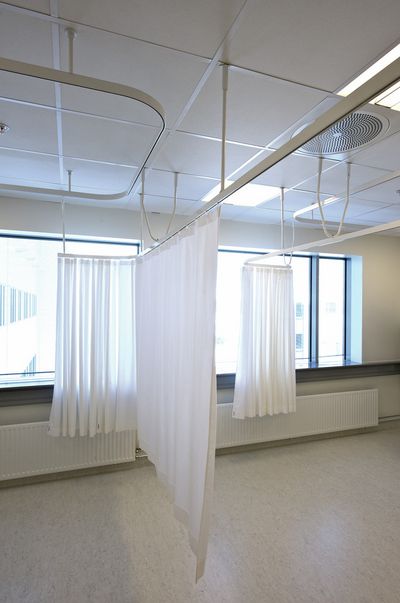 Gordijnsystemen, Room shot "Akershus Hospital", Oslo, Norway