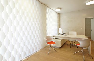 Verticale lamelgordijnsystemen, SG 2950, Multi Shadow, Doctor's Office, Zug, Switzerland, Vertical Waves