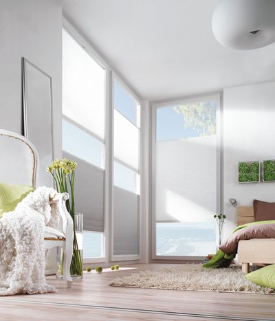 Geplooide blindsystemen, SG 8500, DUETTE® Fixé Unix, 20002, DUETTE® Classic Dark, 20093, BB24