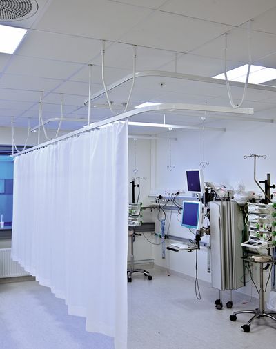 Gordijnsystemen, Room shot "Akershus Hospital", Oslo, Norway